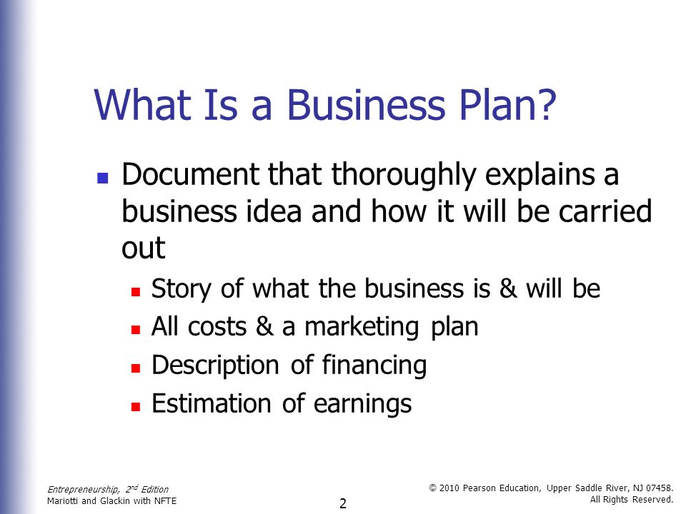 Business Plan Section 8: Funding Request